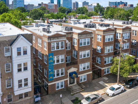 The Legacy off-campus apartments building in Philly at Powelton Village.